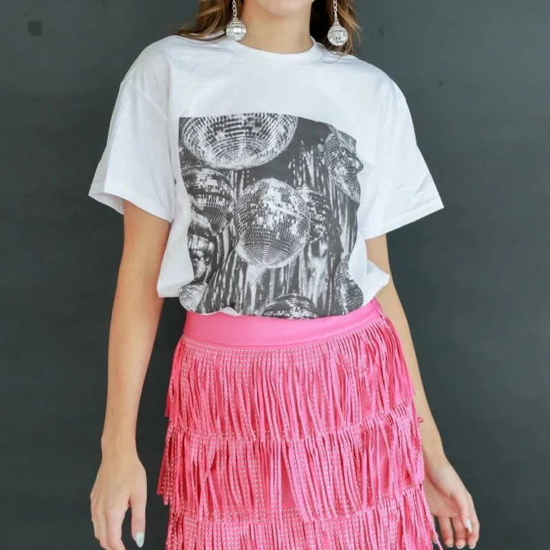Vintage Aesthetic Disco Ball T - Women Fashion 80S 리뷰 및 가격
