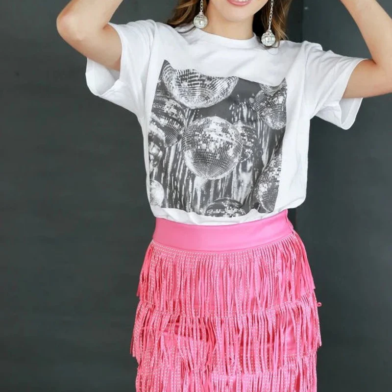 Vintage Aesthetic Disco Ball T - Women Fashion 80S 리뷰 및 가격