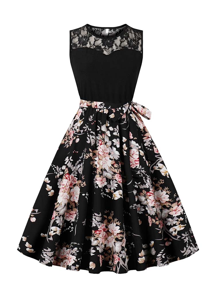 Elegant High Waist Sleeveless  - Women'S Fashion In The 50S 리뷰 및 가격