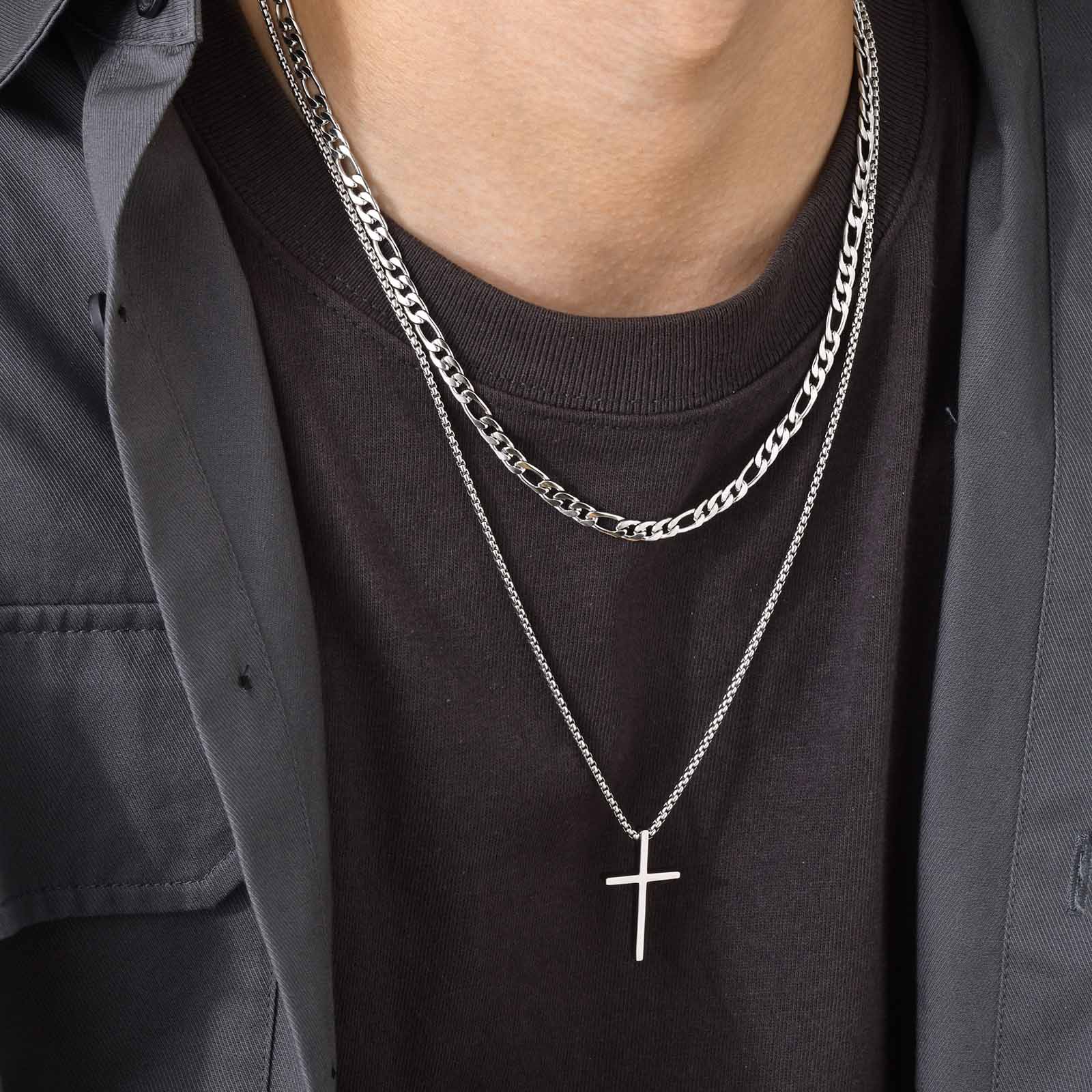 Trendy Cross Necklace for Men  - Women'S Fashion In The 50S 리뷰 및 가격