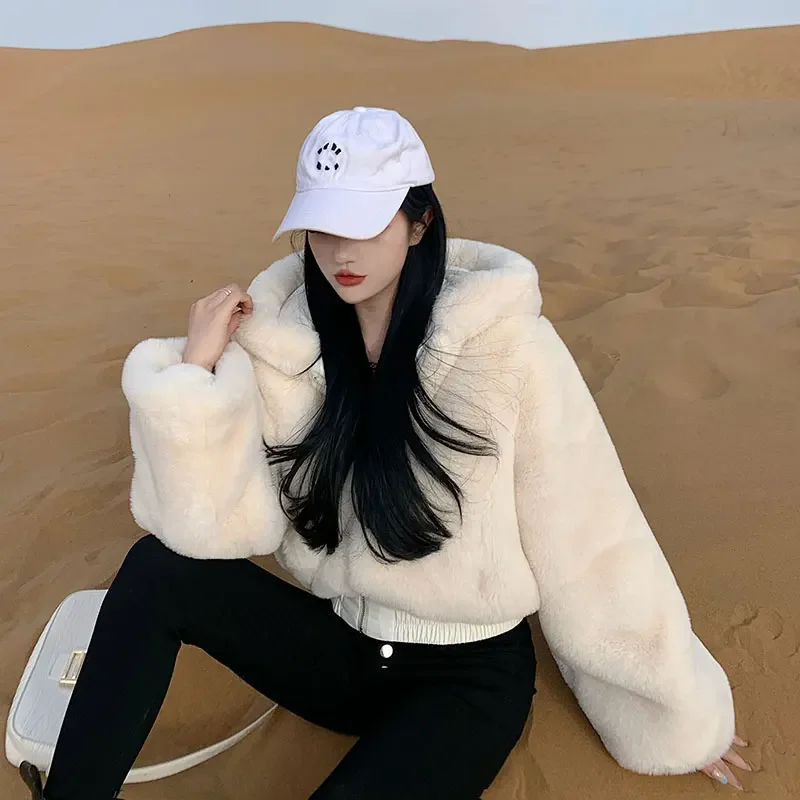 Chic Women Faux Rabbit Fur Coa - Women'S Fashion Quilted Jacket 리뷰 및 가격