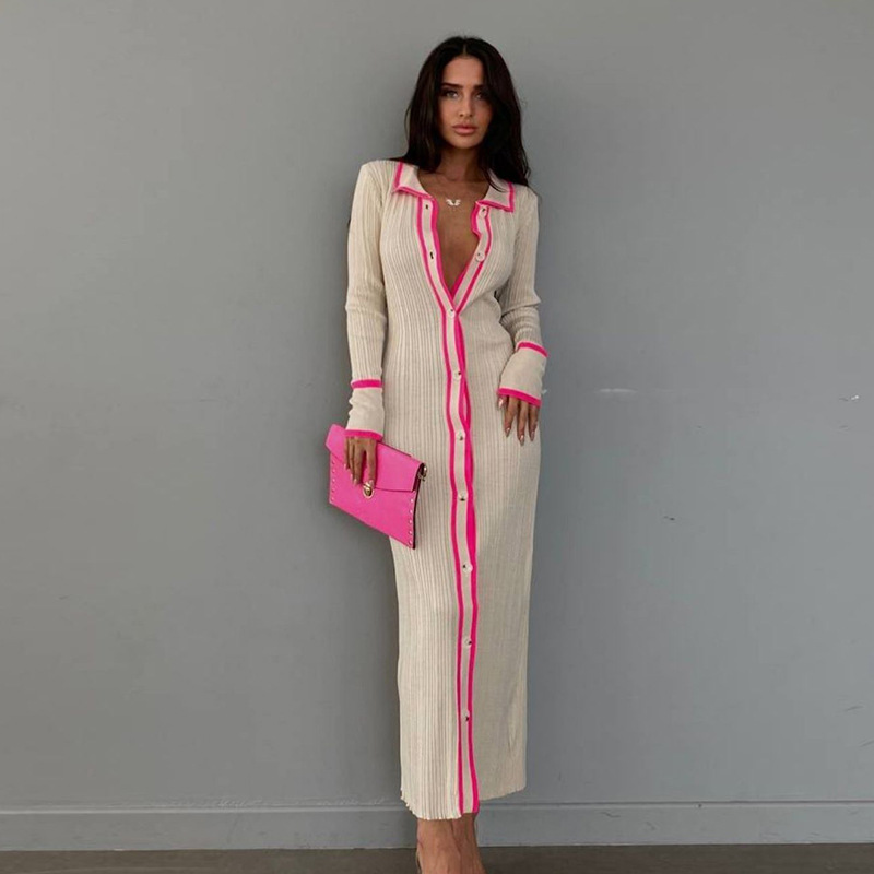 Autumn Knitted Long-sleeved Bu - Longline Cardigan Knit 리뷰 및 가격