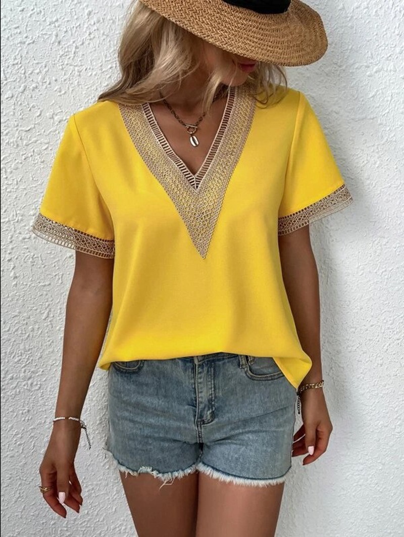 Elegant Blouse Fashion Short S - Xxl Women Fashion 리뷰 및 가격