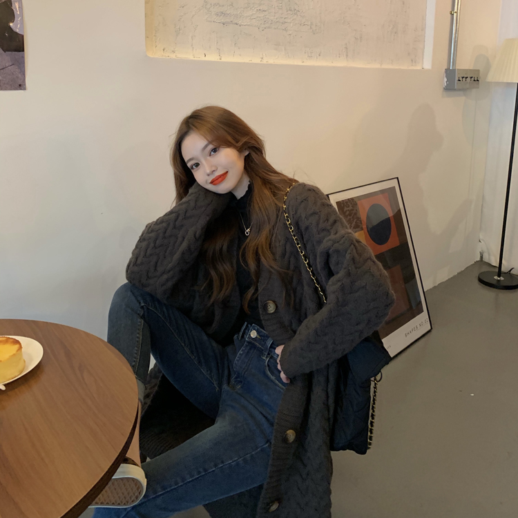 Long Knitted Sweater Women's A - Longline Cardigan Knit 리뷰 및 가격