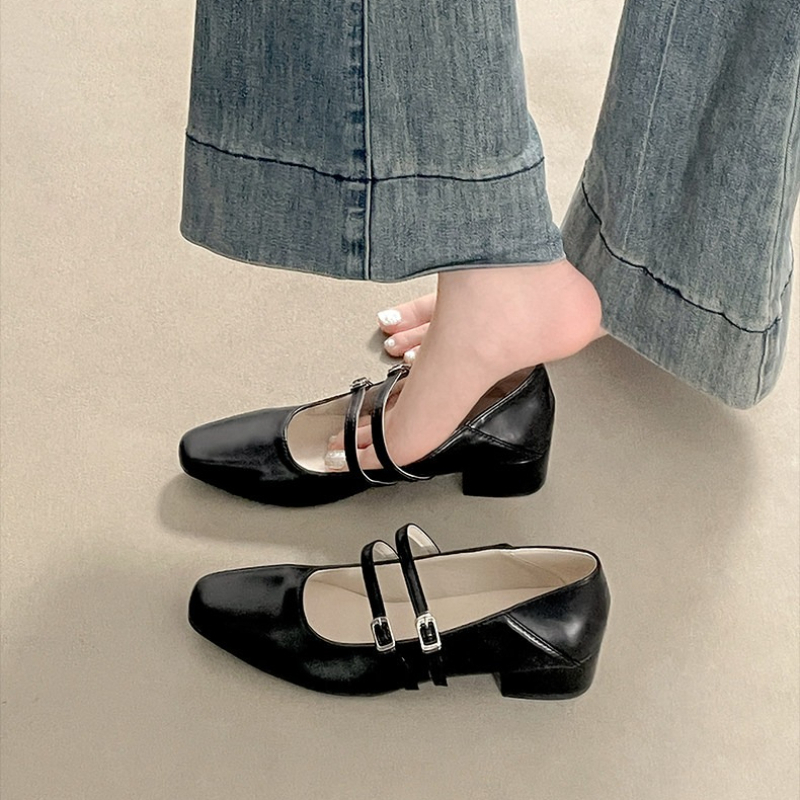 Square Toe Low Heel Women Silv - Fashion Women Belt 리뷰 및 가격
