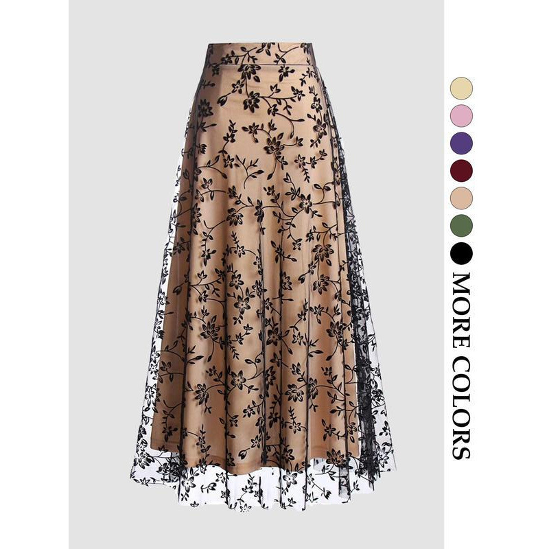 Solid Color Retro 50s tulle sk - Women'S Fashion In The 50S 리뷰 및 가격