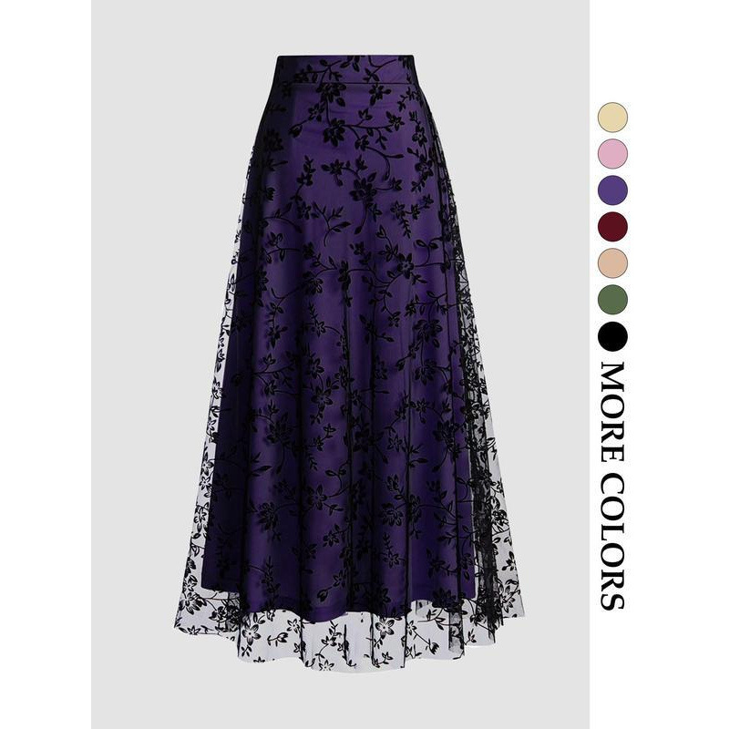 Solid Color Retro 50s tulle sk - Women'S Fashion In The 50S 리뷰 및 가격