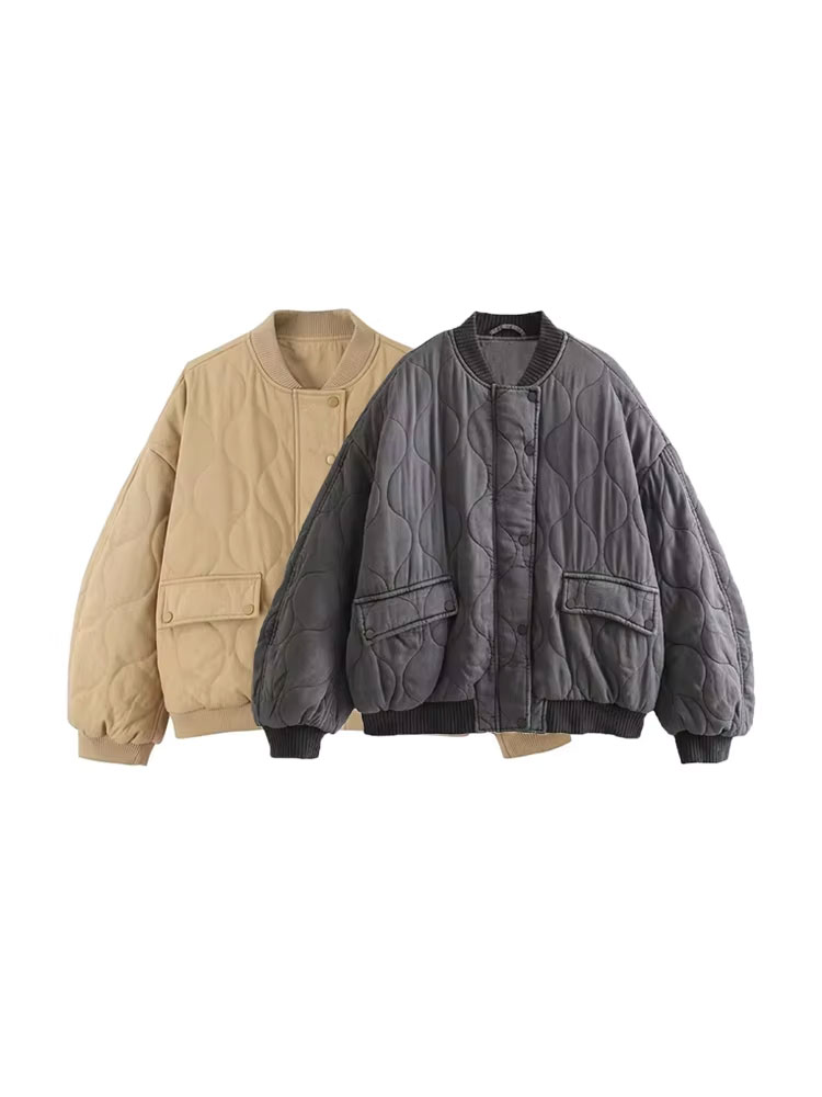 Women Fashion Oversized Thick  - Women'S Fashion Quilted Jacket 리뷰 및 가격