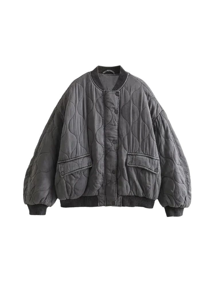 Women Fashion Oversized Thick  - Women'S Fashion Quilted Jacket 리뷰 및 가격