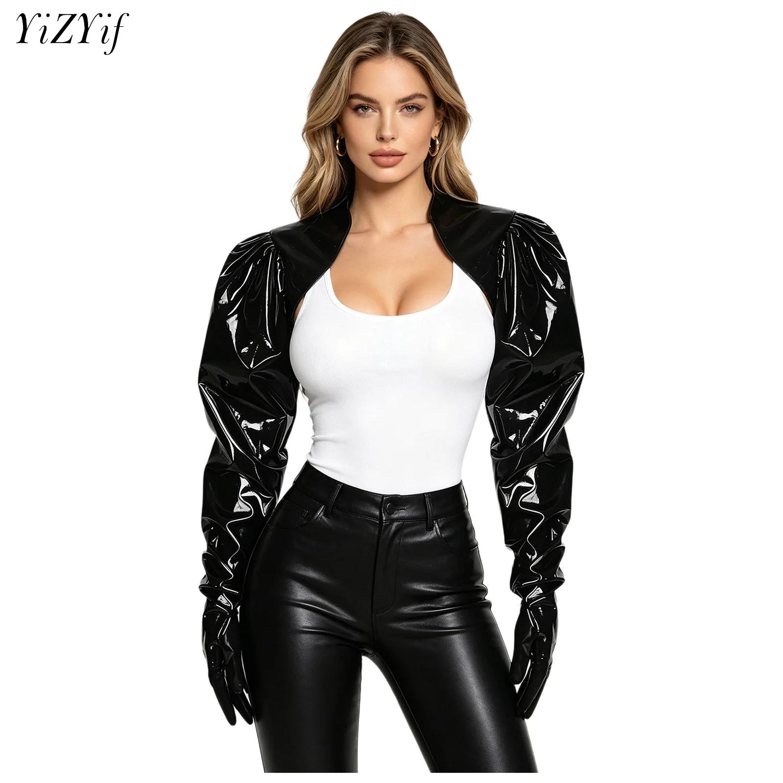 Womens Wet Look PU Leather Car - Women Fashion Jackets 리뷰 및 가격