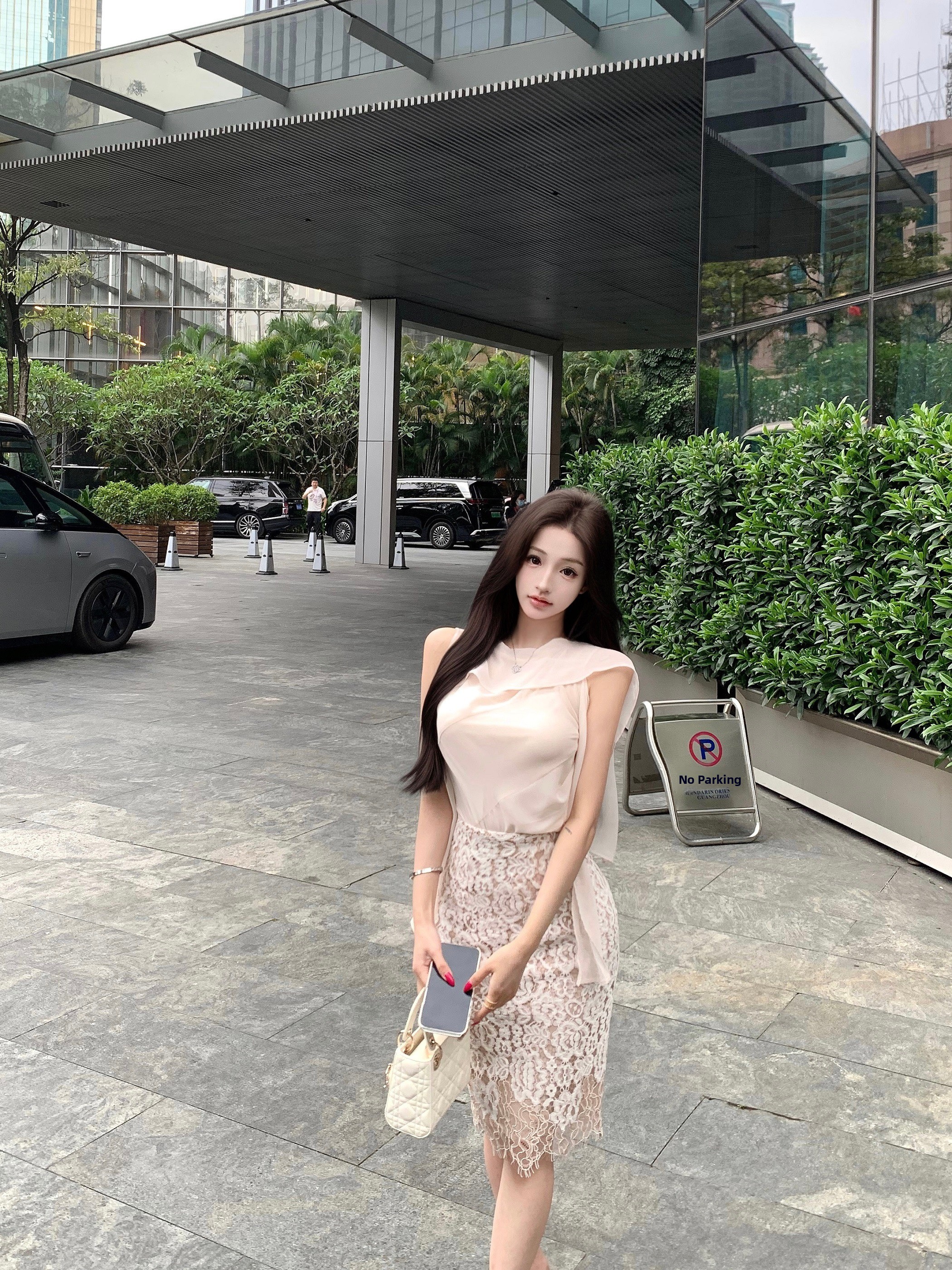 Summer Lace Trim Blouse And Ha - Wrap Blouse Chiffon 리뷰 및 가격