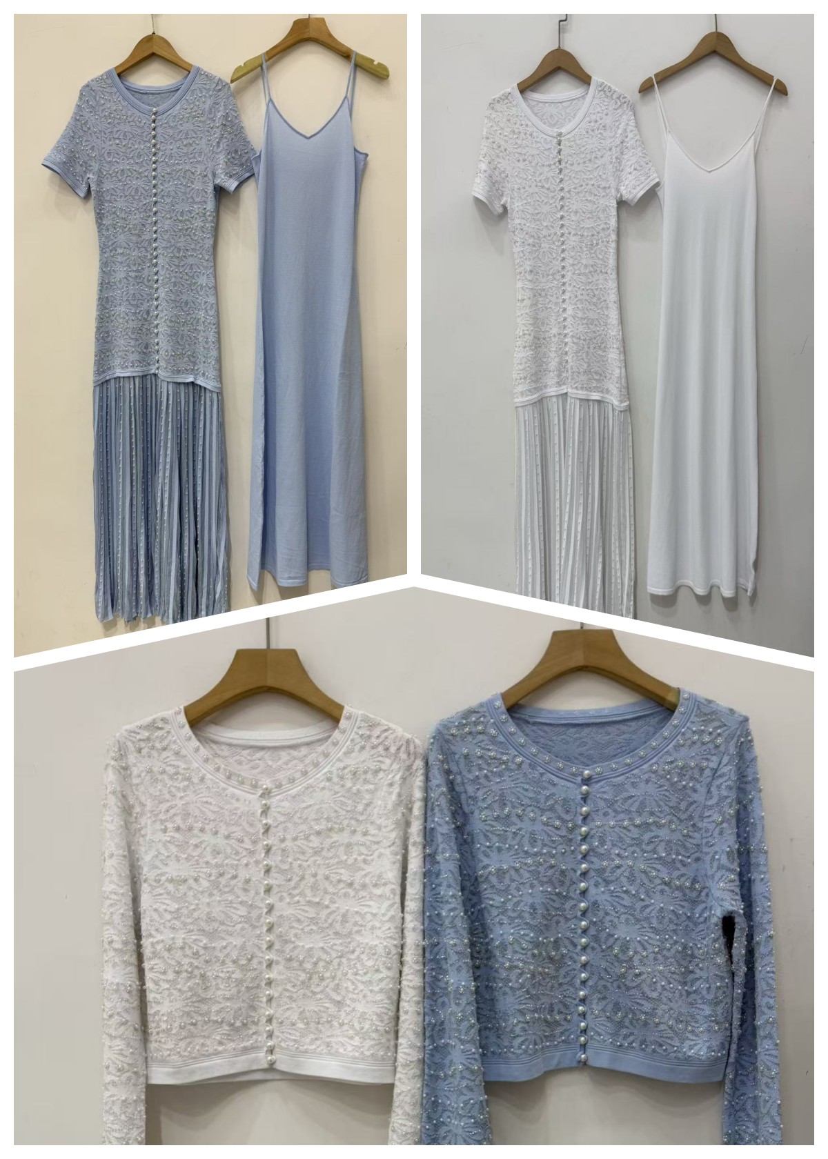 Women Hook Flower Hollow Set B - Longline Cardigan Knit 리뷰 및 가격