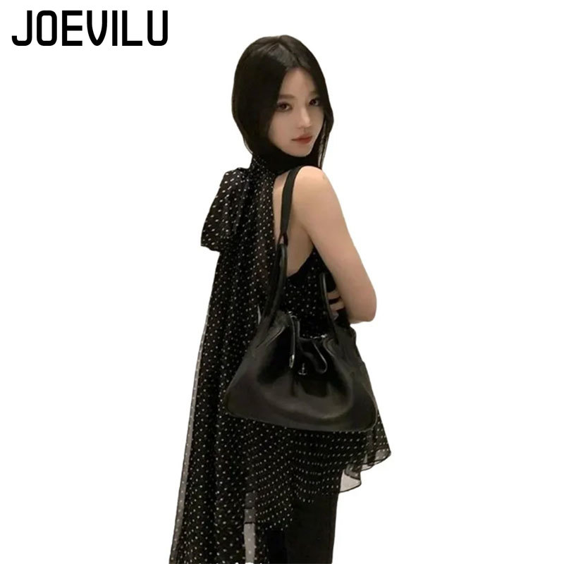 JOEVILU Sleeveless Lace Up Hal - Wrap Blouse Chiffon 리뷰 및 가격