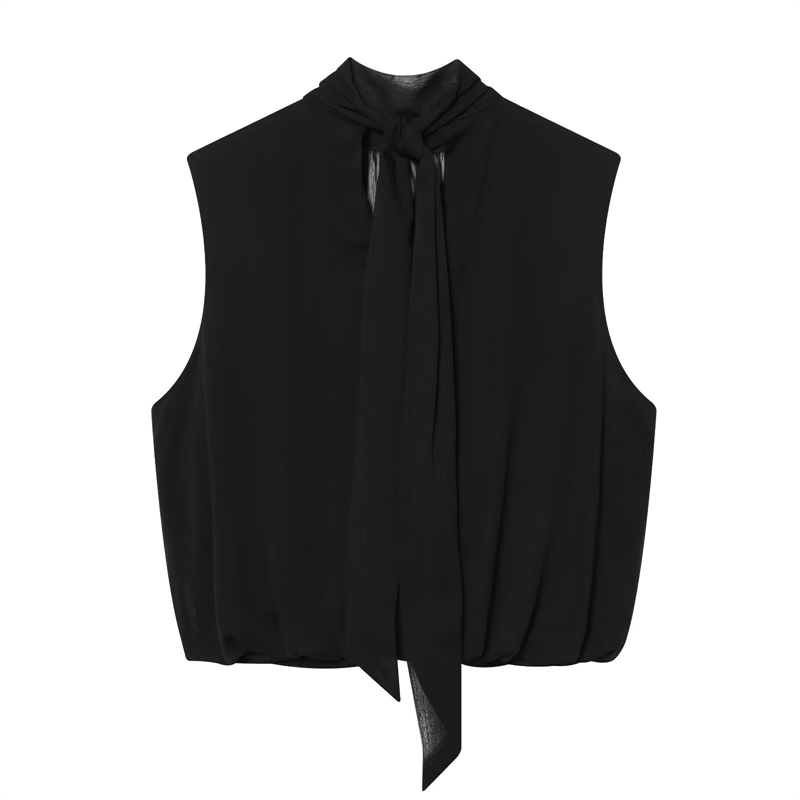 Black Draped Front Blouse Wome - Wrap Blouse Chiffon 리뷰 및 가격