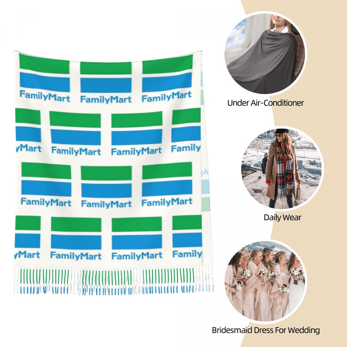 Family Mart Scarf Tassel Scarv - Women'S Fashion Mart 리뷰 및 가격