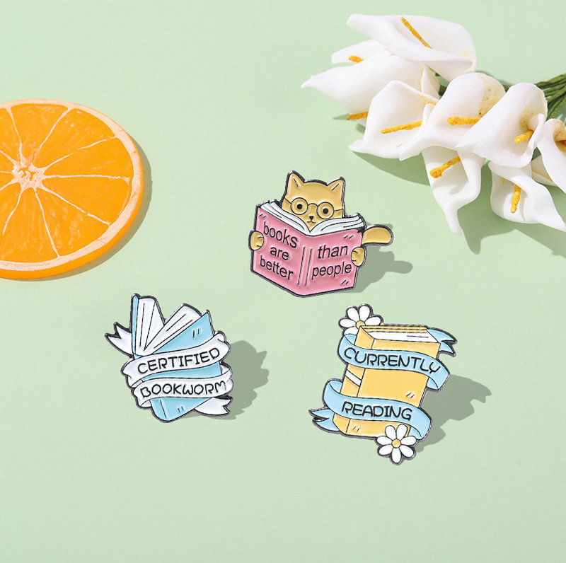 Book Enamel Pins Book Quote Ba - Women Fashion Quotes 리뷰 및 가격