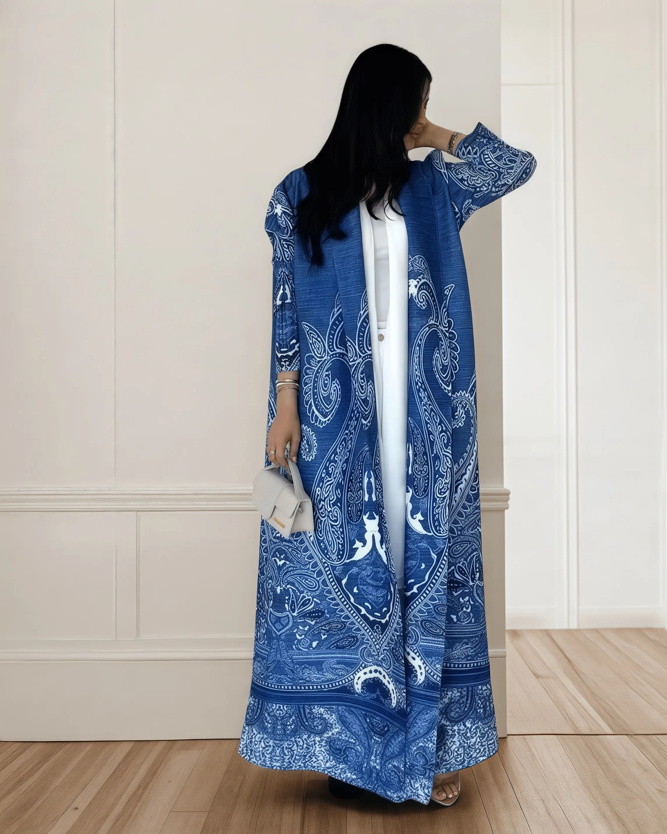 YUDX Miyake Pleated Print Fold - Longline Cardigan Knit 리뷰 및 가격