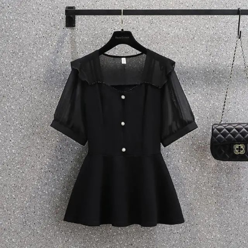 Women's Spring Autumn New Kore - Wrap Blouse Chiffon 리뷰 및 가격