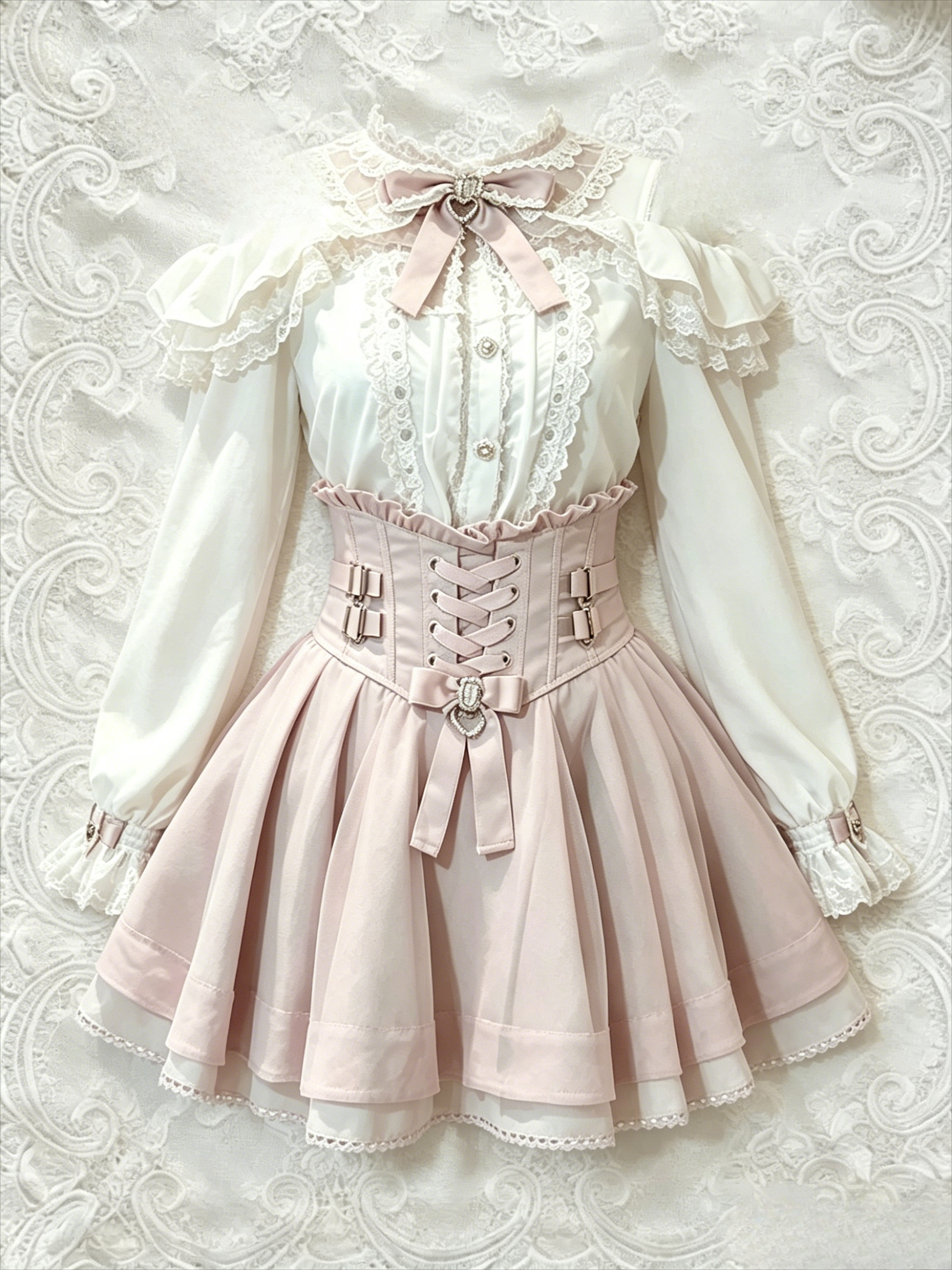 Japanese Sweet Lolita Women Bo - Longline Cardigan Knit 리뷰 및 가격