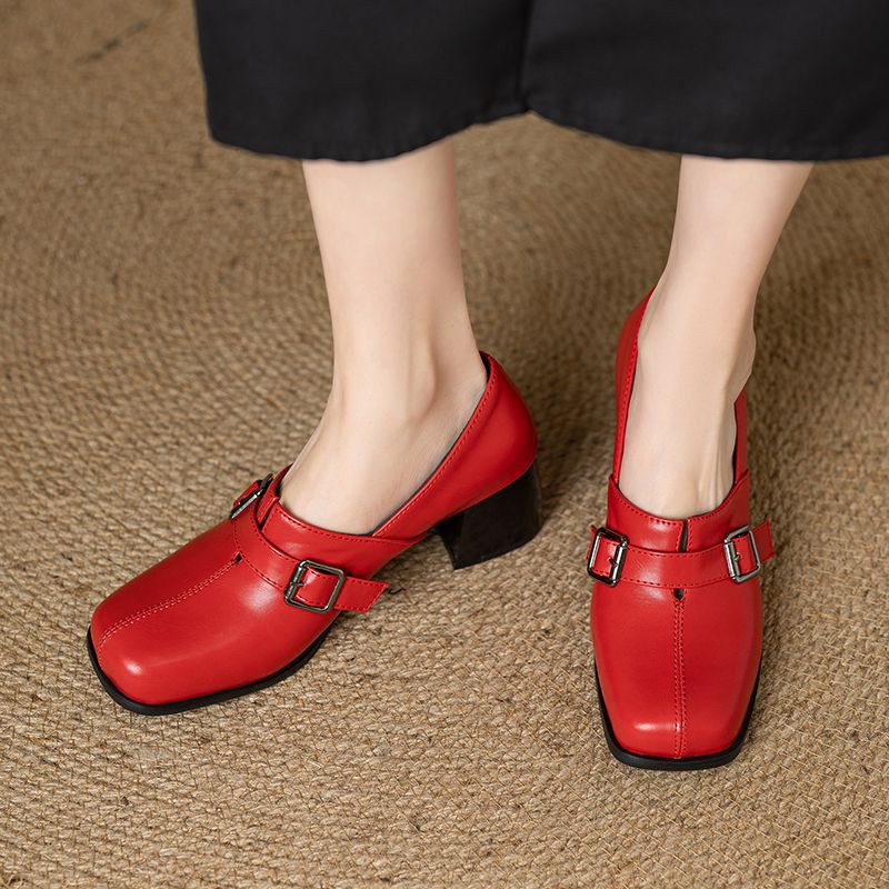 Girseaby Vintage Women Pumps S - Fashion Women Belt 리뷰 및 가격